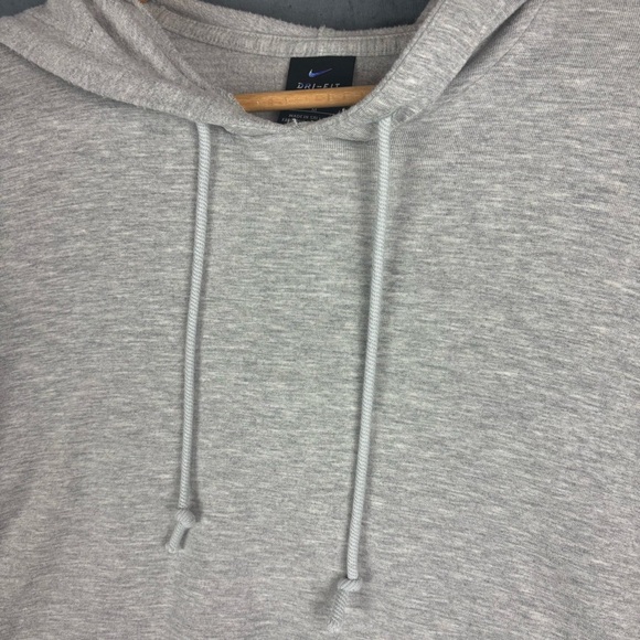 Nike Gray Relaxed Cropped Sweatshirt with fitted button cuffs - Picture 3 of 12